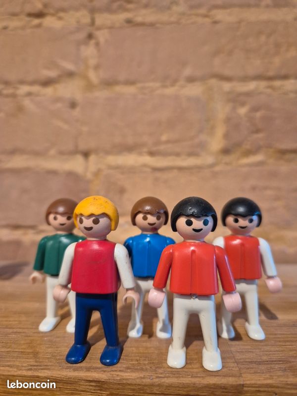 Playmobil Geobra 1974 And 1981 Figure Lot Of 11 Figures As Shown