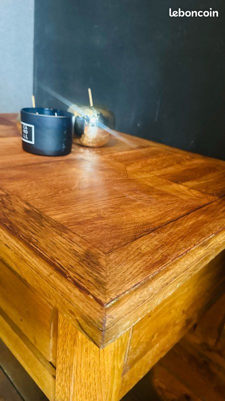 Petite table de salon en chevet massif (image 4)