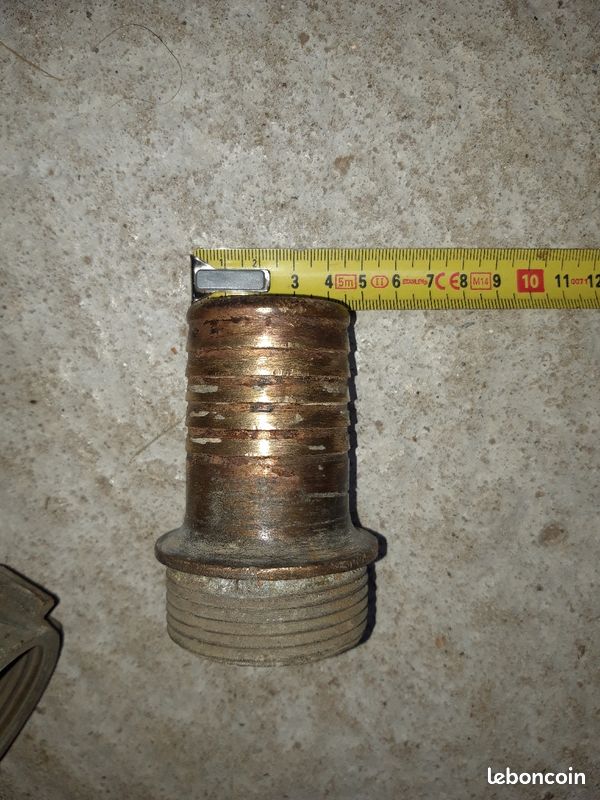 Raccord laiton tuyau refoulement diamètre 45 (image 3)