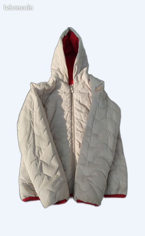 Manteau blouson doudoune réversible Okaïdi fille 10/12 ans Vêtements