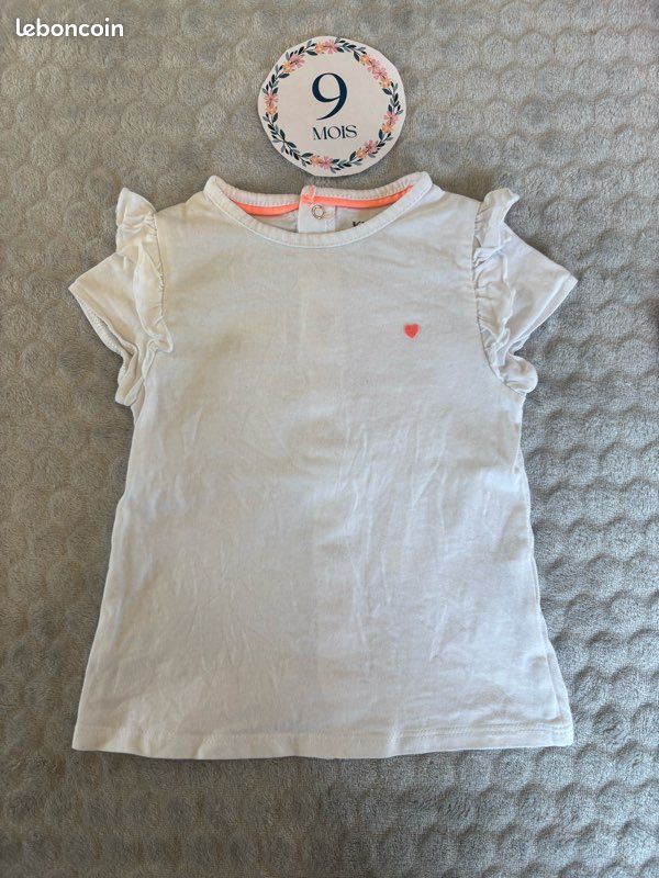 Lot 4 t-shirts fille - 9 mois (image 5)
