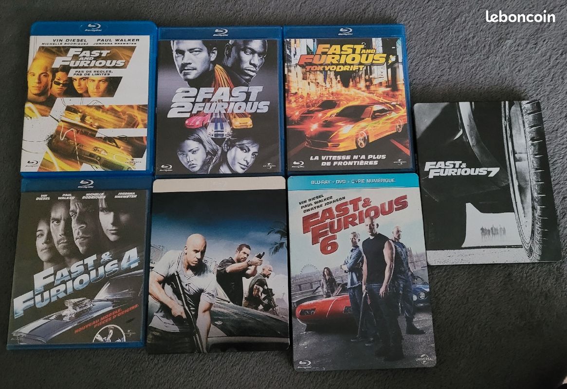 BluRay Fast and Furious 1 à 7 - DVD - Films