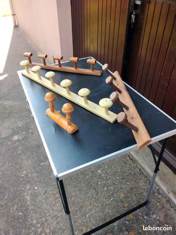 Porte-clés Ancien Fait Main Sur Planche Bois - Thème Cordonnier, Fer à Cheval, Déco Loft