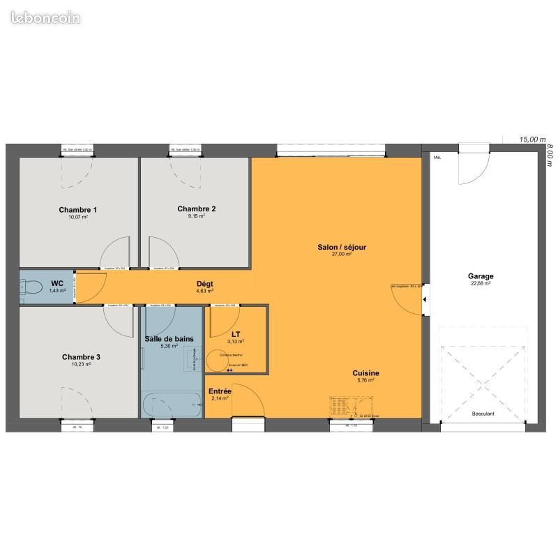 Maison 5 pièces 79 m² (image 3)