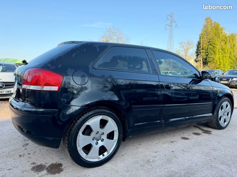 Audi a3 2.0l tdi 140cv finition ambition 258.000kms 06/2007 sièges en cuir regulateur de vitesse radar de recul (image 4)