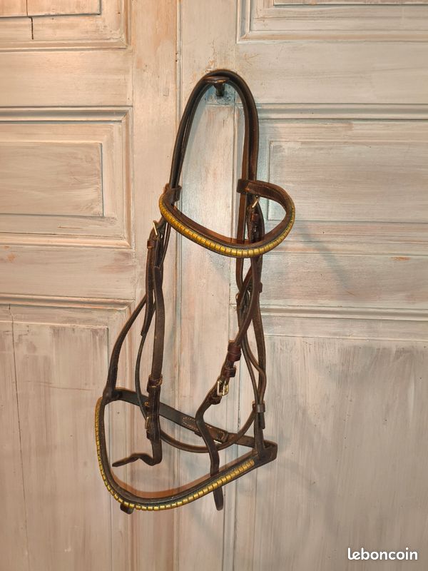Bride De Cheval Stübben - Modèle Snaffle - Noir - Taille Cheval Adulte - Occasion (une Fois)