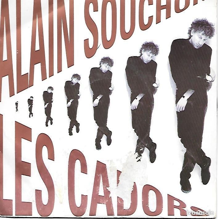 Alain Souchon : S'asseoir Par Terre / Les Cadors [En Public] [Vinyle 45 Tours 7"] 1990 (image 1)