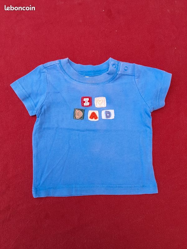 Lot t-shirt manches courtes bébé 3 mois (image 3)