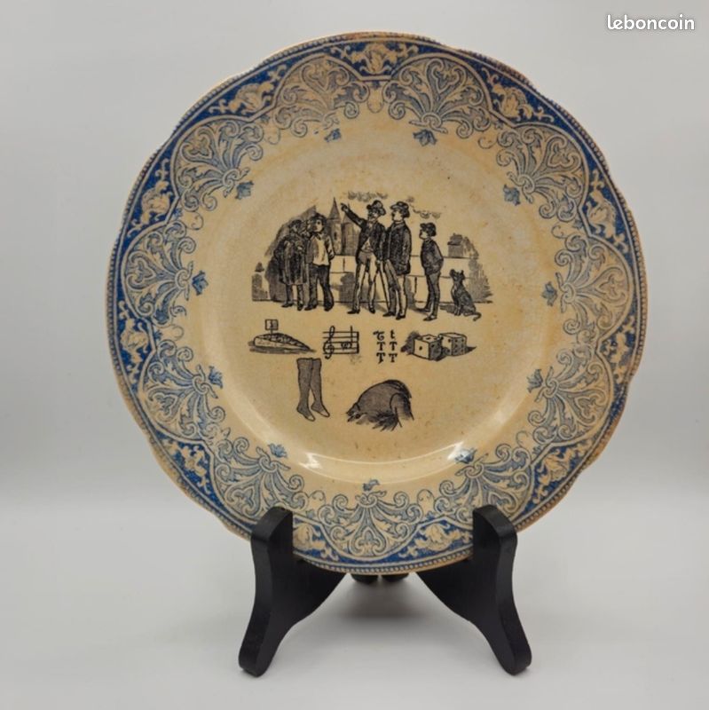 Assiette Parlante N°4 Creil & Monetreau