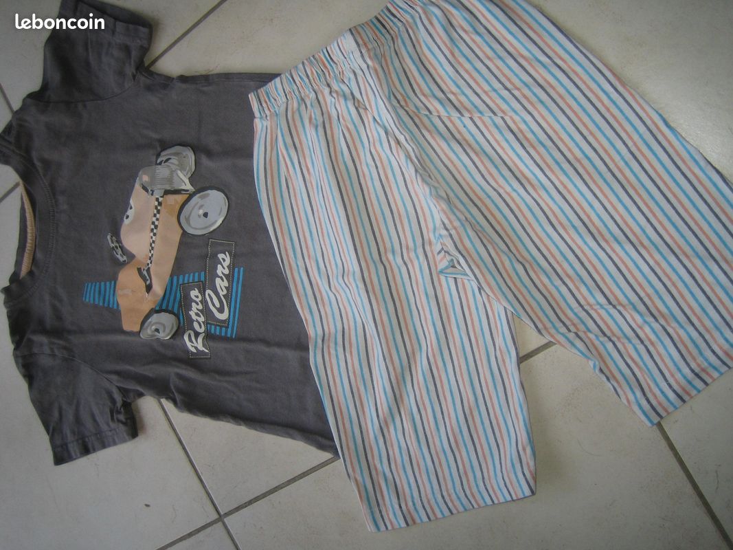 Lot pyjama short garçon 5 ans été vertbaudet (image 1)