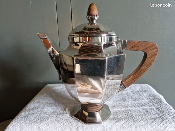 Théière Gallia Style Empire En Métal Argenté – Vintage, Rare – Occasion