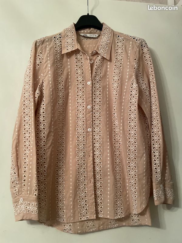 Chemise ML broderie anglaise TS (image 1)