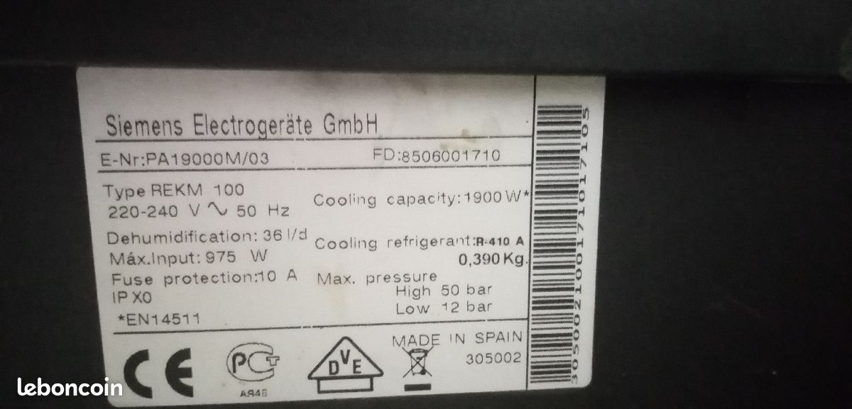 Climatiseur / déshumidificateur mobile (image 1)