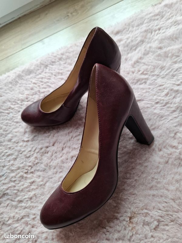Escarpins cuir femme (image 6)