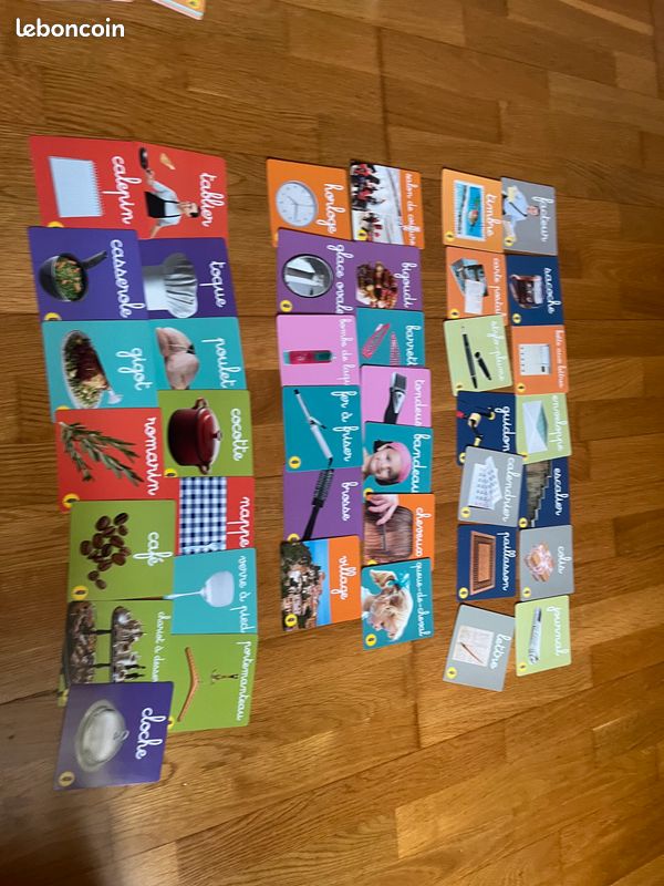 1 lot de 42 cartes-mots pour développer le vocabulaire, relatif à 3 thèmes (image 2)
