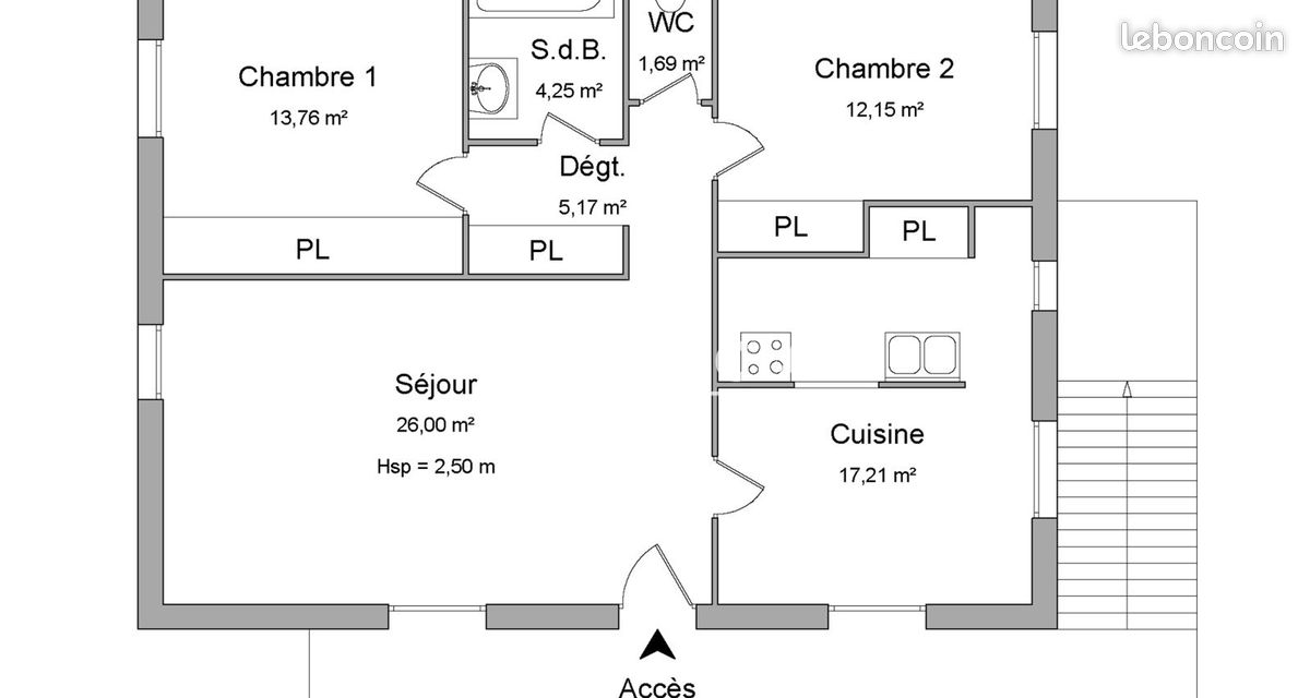 Maison 3 pièces 80 m² · à Draguignan · 80 m² · 1 310 €/mois