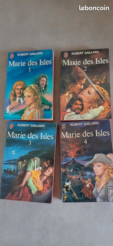 Lot de 4 livres de poche MARIE DES ISLES de Robert GAILLARD (image 1)