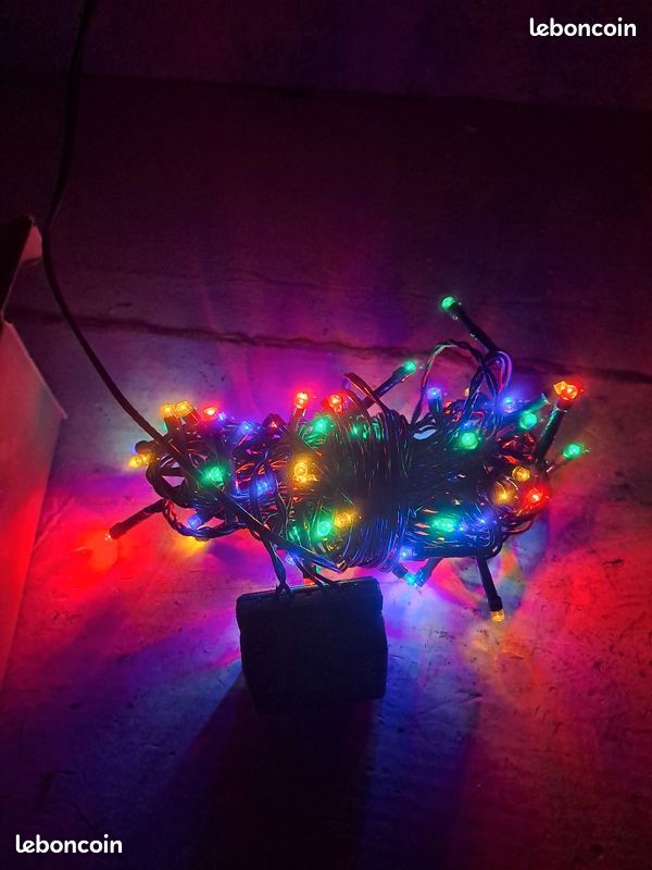 Guirlande multicolore noël extérieure lumineuse (image 1)
