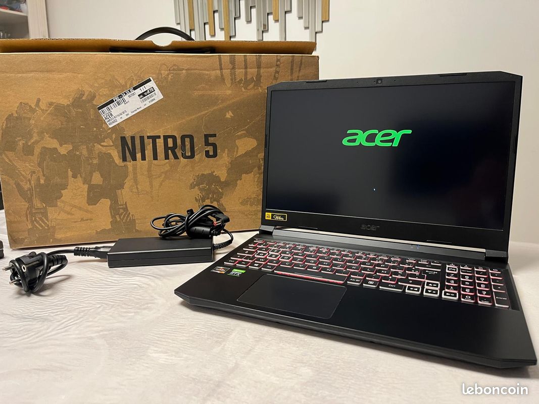 PC Portable Gaming Acer Nitro 5 – RTX 3070 / Ryzen 7 / 32 Go RAM / 1 To + 256go SSD – État impeccable (image 1)