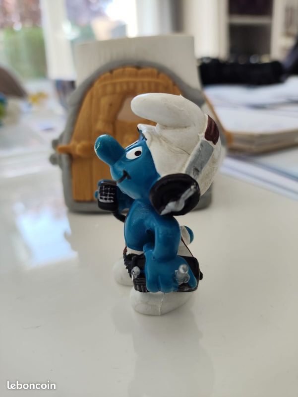 Figurine Schtroumpf Moine Schleich – Rare Et En Excellent état Pour Collection