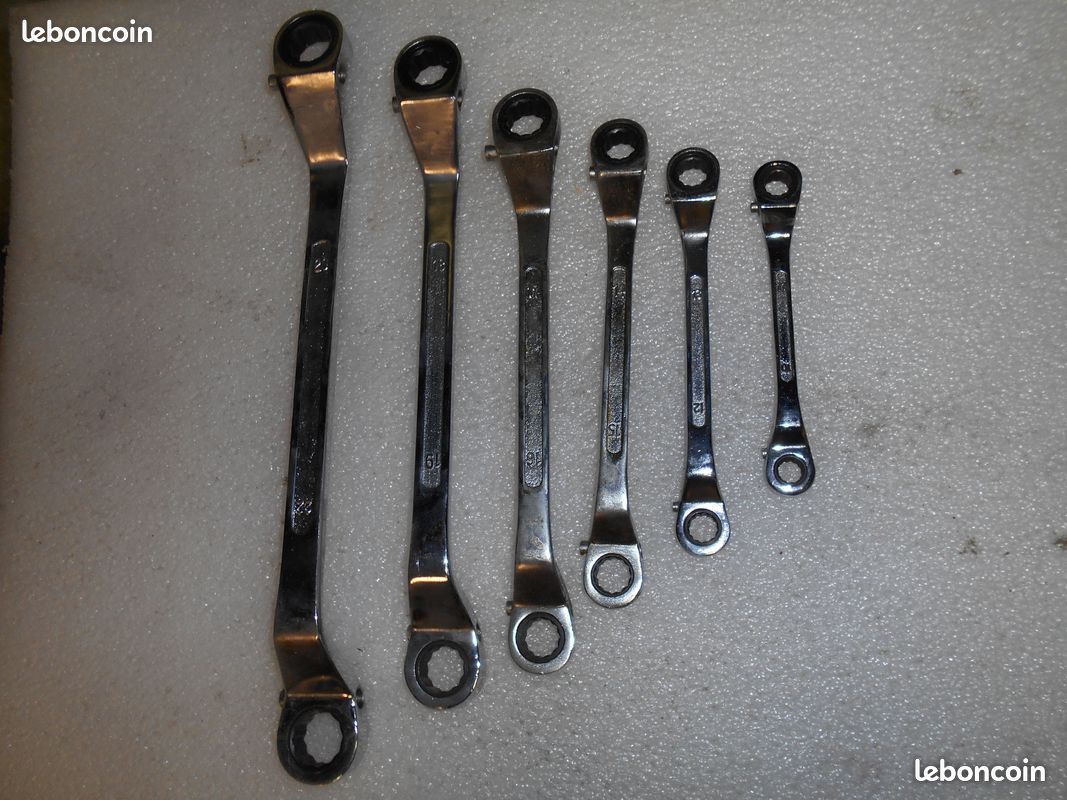 Lot de 6 clés à cliquet réversibles – Très bon état – Idéal mécanique & bricolage (image 4)