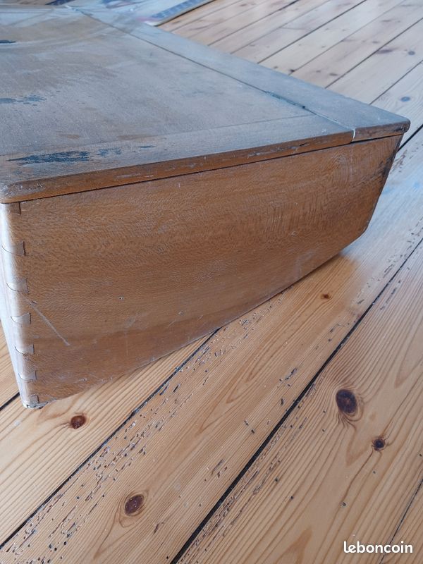 Malle en bois ancienne pour caleche (image 9)
