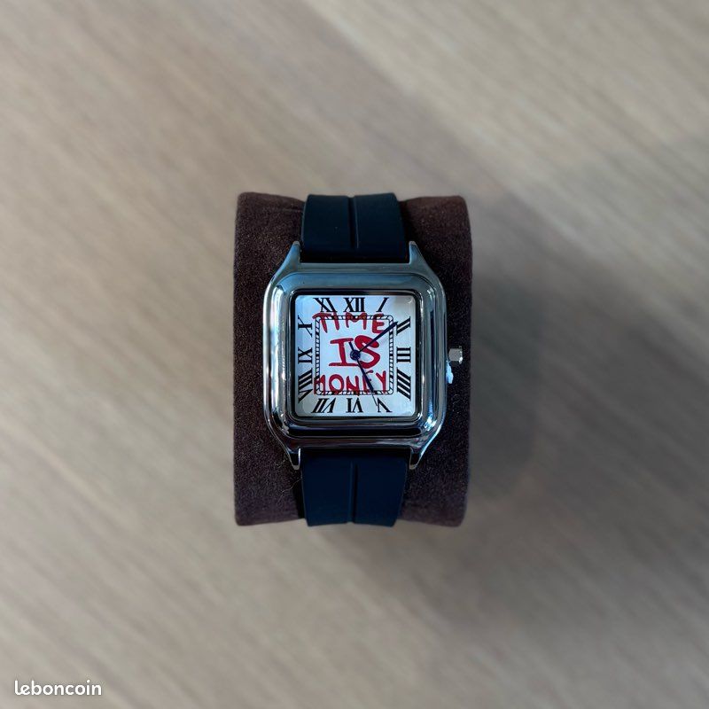 Montre quartz argenté style / Old Money / streetwear / vintage avec design affirmé (image 5)