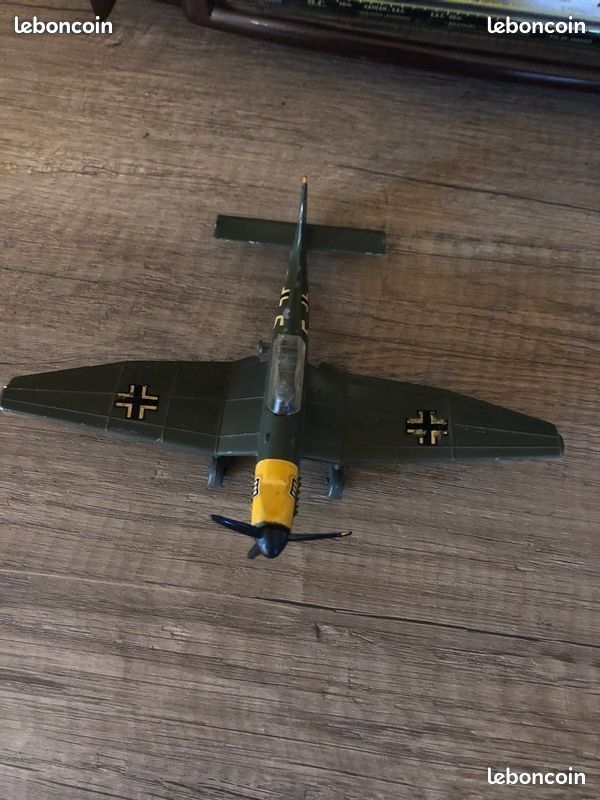 Ancien Jouet Dinky Toys France – Avion Hanriot H180T – Échelle 1:80 – État Collection (cassé)