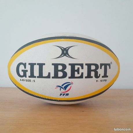 Ballon De Rugby Gilbert Officiel XV De France - Taille 5, Collection FFR Bleue, Édition Limitée Équipe De France