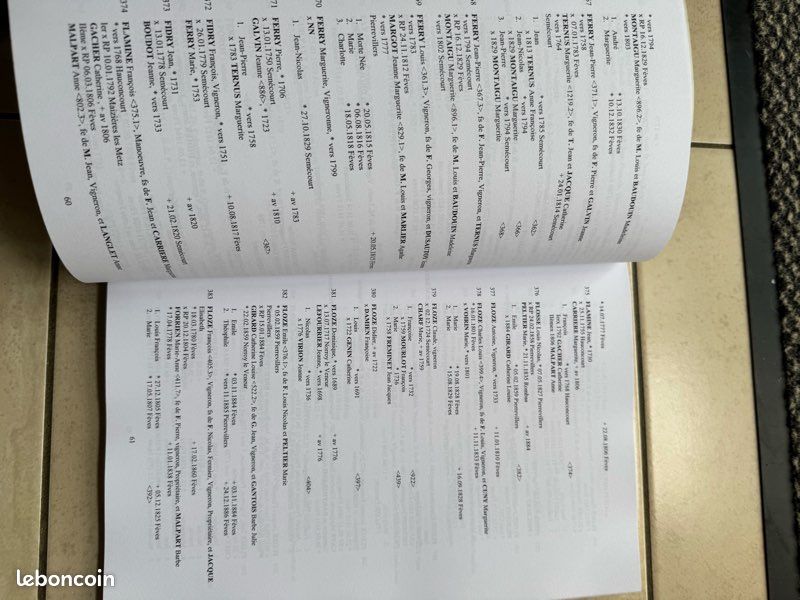 (Genealogie) livre des familles de : Fèves (image 5)