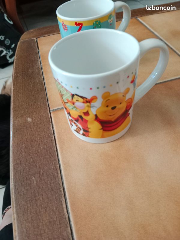 Tasses en porcelaine Winnie Mickey ou Cars (image 5)