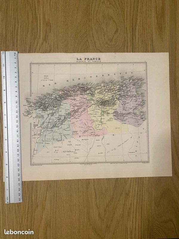 Carte de l’Algérie et la Tunisie (1889) (image 5)