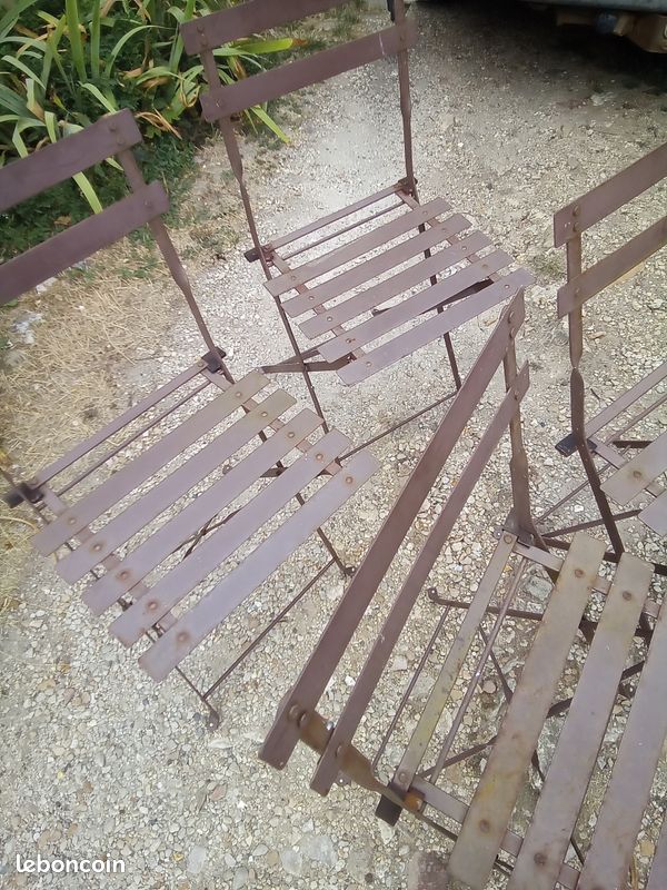 2 chaise de terrasse en métal pliante (image 4)