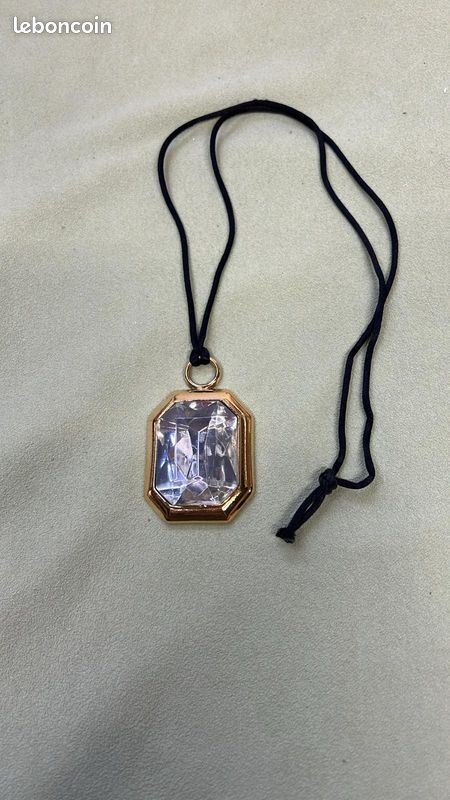 Pendentif Clé Agatha Authentique - Occasion Comme Neuf - Argenté Avec Strass