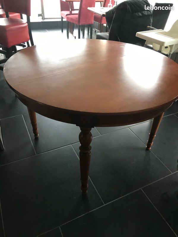 Table en merisier avec rallonge (image 3)