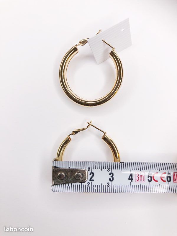 Nouvel arrivage Créoles grande taille 3.5cms NEUVES (image 5)