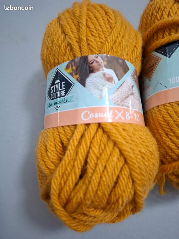 grosses pelotes de fil à tricoter La Maille Loisirs créatifs