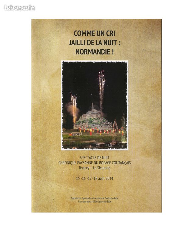 DVD - K7 video - prospectus "spectacles de nuit canton de cerisy-la-salle" (image 5)