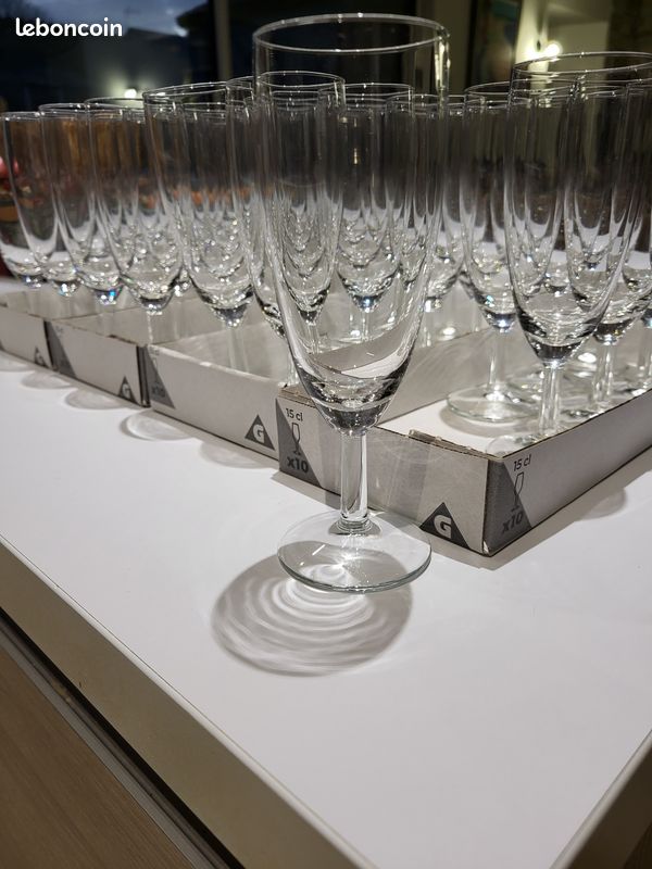 Flutes en verre (image 3)