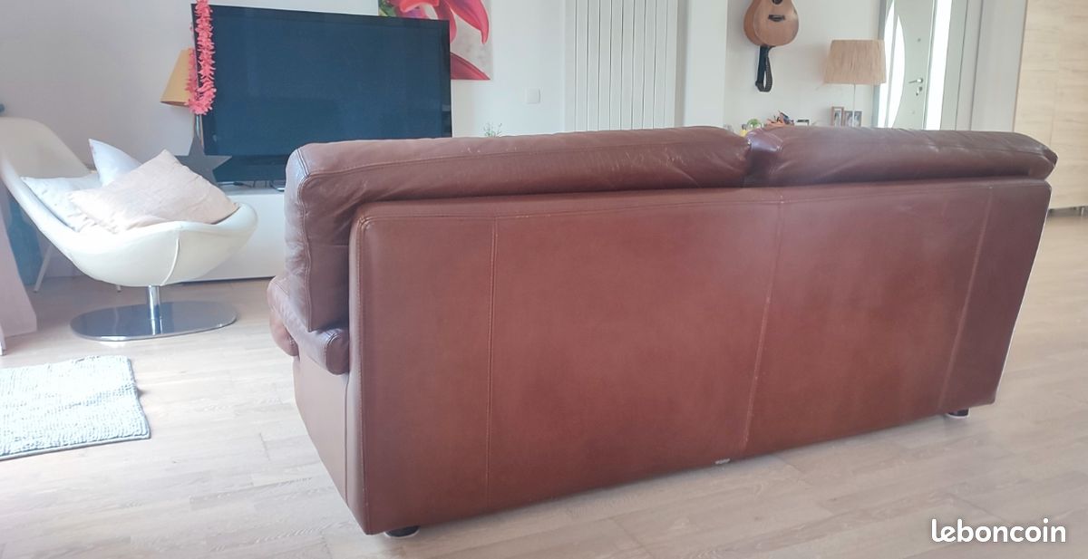 Canapé cuir Roche Bobois (image 3)