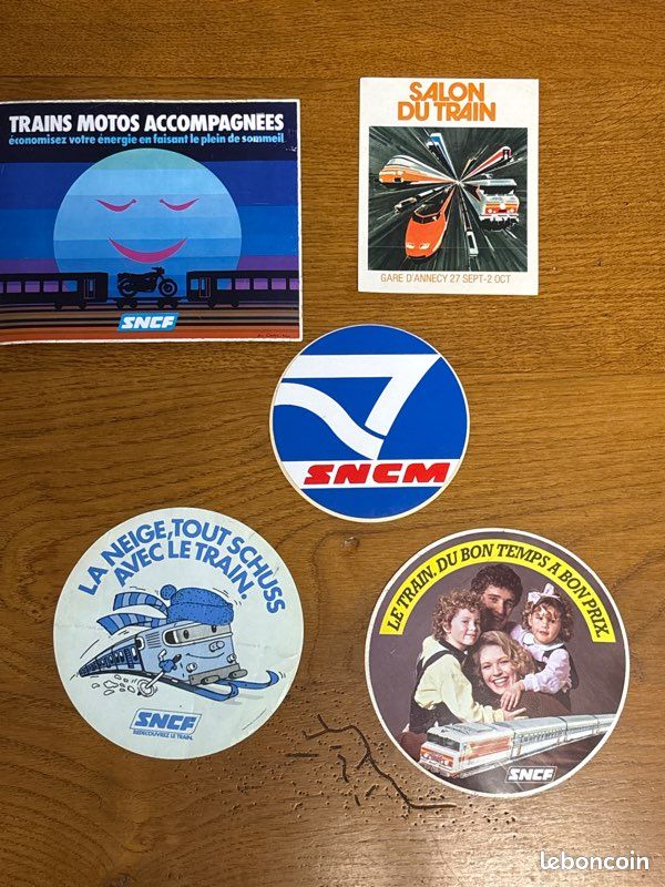 Autocollant Publicitaire Ancien TGV SNCF - Sticker Train 1981 - La Vie Du Rail - Occasion