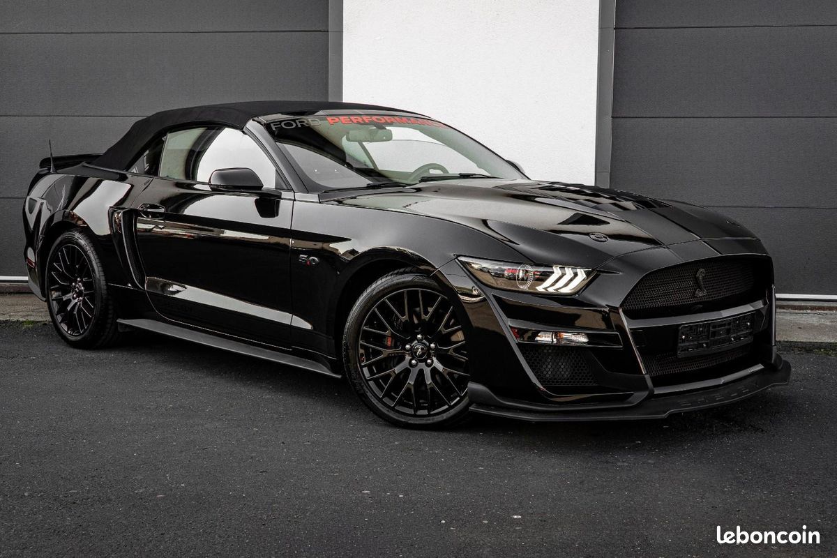FORD Mustang GT 5.0 V8 441 ch Cabriolet – BVA – Cuir – GPS – Caméra (image 1)
