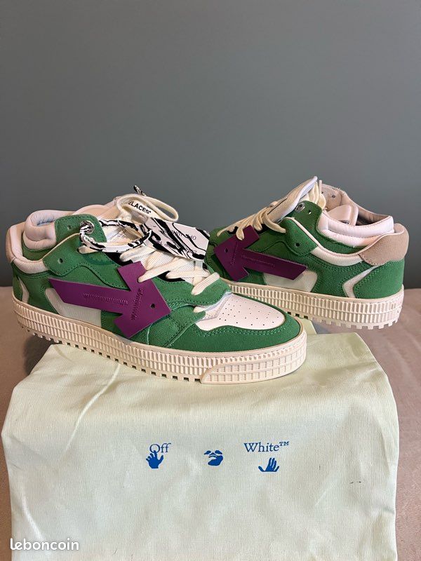 Sneakers Off Court Low Green/Purple - OFF WHITE c/o Virgil Abloh - EU 42/UK 8 (image 2)