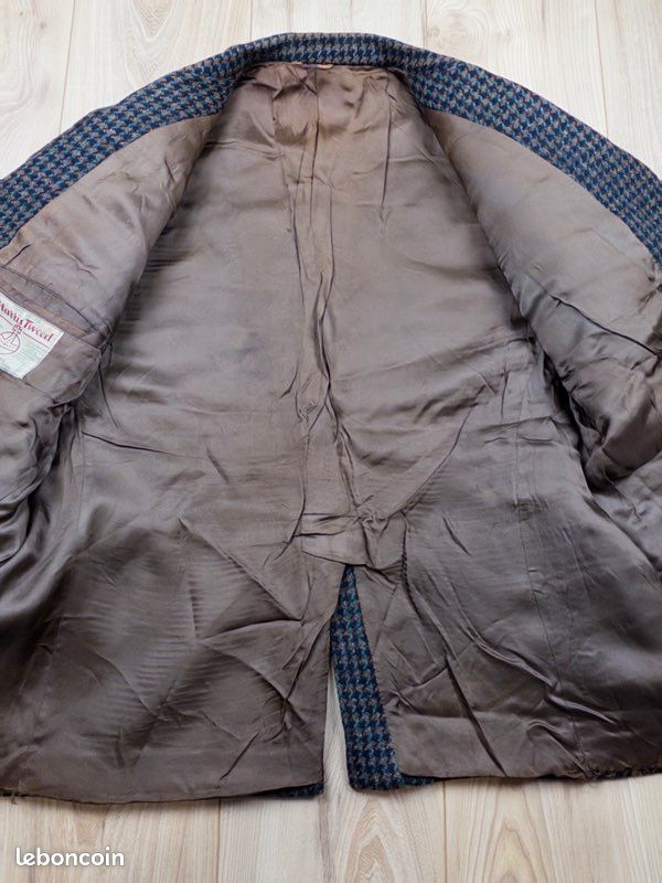 Veste en tweed de coton en bleu – Frame