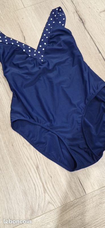 Maillot de bain 1 pièces bleu marine (image 3)