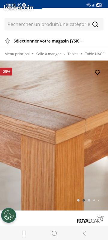 Table en chêne (image 3)