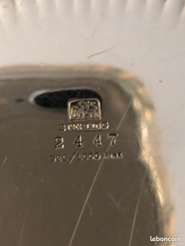 Coupe a gaudrons argent massif 400 grammes (image 3)