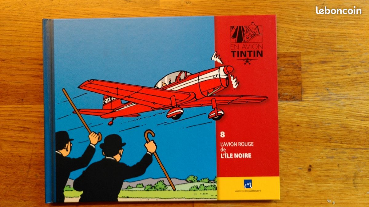 Hachette En Avion Tintin N°008 - L'avion Havilland Rouge (L'Ile Noire) - Occasion