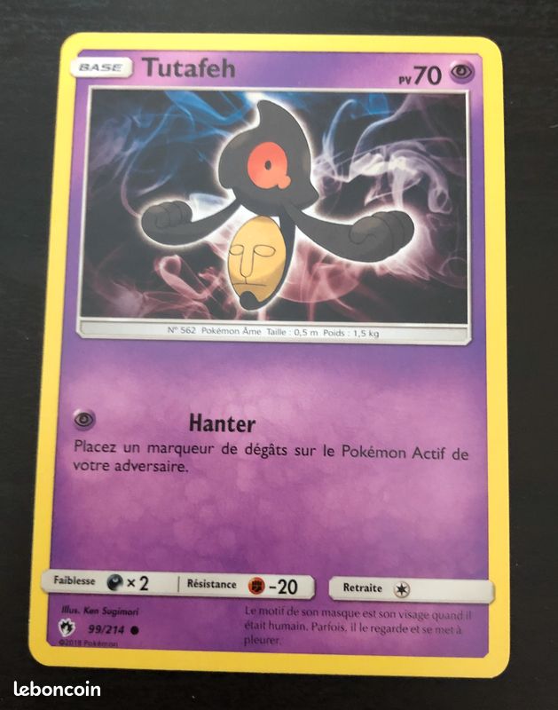 Carte Pokémon Tutafeh - Tonnerre Perdu (image 1)