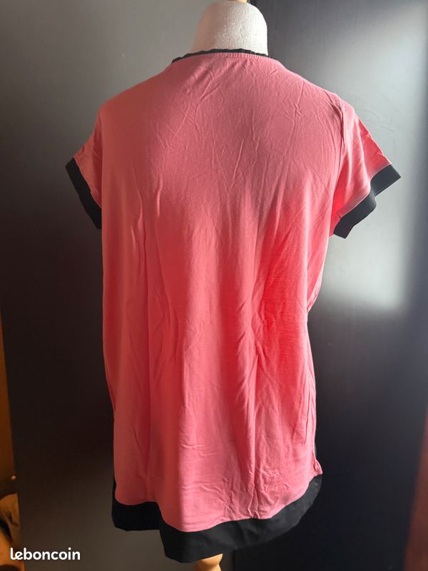 T-shirt Femme Jacqueline Riu Taille XL - Blanc, Viscose/élasthanne, Sans Col, Manches Courtes